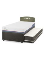 Diván Excellence Plus Black 1.5 Plazas Respaldo Gales Olivo