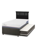 Diván Excellence Plus Black 1.5 Plazas Respaldo Dublín Negro