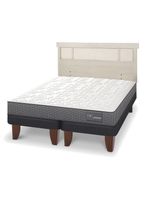 Cama Europea Anatomic King + Respaldo Dublín Alpino