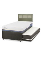 Diván Excellence Plus Black 1.5 Plazas Respaldo Dublín Olivo