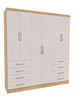 Clóset Agustina 6 Puertas 8 Cajones