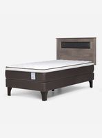 Cama Europea New Style 4 Plus 1 Plaza + Respaldo