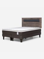 Cama Europea New Style 4 Plus King + Respaldo