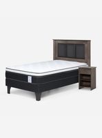Cama Europea New Style 6 1 Plaza + Set Muebles Rachel