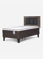 Cama Europea New Style 4  Plus 1 Plaza Respaldo