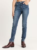 Jeans Básico 5 Bolsillos Skinny Tiro Alto