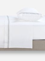 Sábana 220 Hilos Polycotton Bordado Hoja 1 Plaza