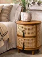 Velador Curvo 2 Cajones