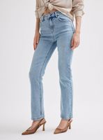 Jeans Rectos Tiro Medio