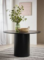 Mesa de Comedor Simón 120 cm Negro Redonda
