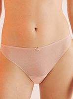 Calzón Clásico Encaje Tul Rosa