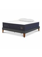 Cama Europea Box Super Premium King Base Normal + Almohadas
