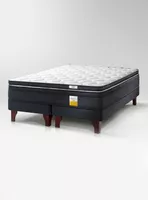 Cama Europea 2 Plazas Base Dividida + Topper