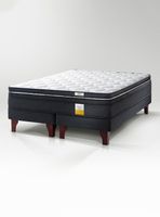 Cama Europea Eurotop 2 Plazas 150x200 cm Base Dividida + Topper