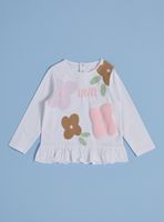 Polera Estampada con Vuelos Abajo