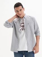 Camisa AE Slim Fit Oxford Button-Up AE