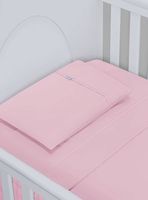 Juego de Sábanas Cuna Rosa de Algodón