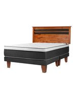 Cama Europea Everest Cobre King Respaldo Mallorca
