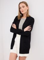 Chaleco Delgado Tipo Kimono con Bolsillos.