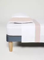 Sábanas 1.5 Plaza 200 Hilos Borde Lino