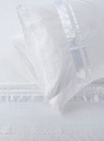 Sábanas King 220 Hilos Broderie Blanco