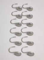 Set 12 Ganchos Metal Redondo 3x4 cm