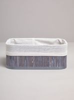 Canasto Tela Bambu Gris M