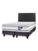 Cama Europea Majesty Base Dividida 2 Plazas + Respaldo Modern