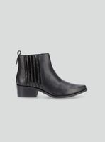 Botín Cuero Tipo Chelsea Mujer