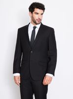 Traje Recto Slim Fit Lana Poliéster Liso