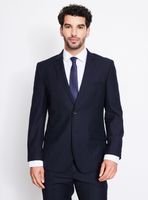 Traje Recto Fantasía Slim Fit Lana Poliéster