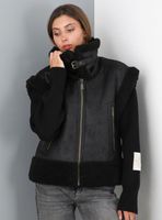 Chaqueta Chaqueta Aviadora con Chiporro sin Mangas