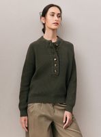 Sweater de Algodón con Botones