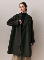 Abrigo Largo con Lana Color