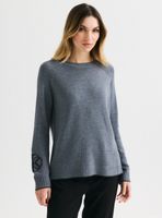 Sweater con Intarsia de Logo en la Manga