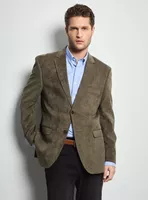 Veston Recto Tela Cotele