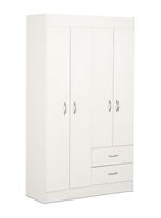 Clóset 4 Puertas 2 Cajones Blanco