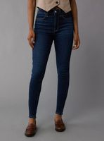 Jeans AE Kick Bootcut Crop con Botón