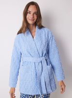 Bata Corta Cruzada Acolchada Claro