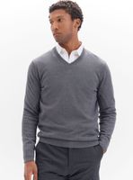 Sweater Algodón Cashmere Cuello Pico