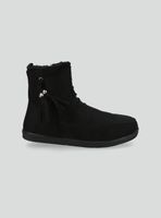 Botín Efecto Pelo Aplicación Borla Mujer