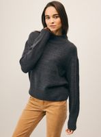 Sweater Cuelllo Alto Tejido con Hilo Metalizado