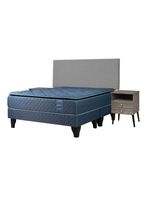 Cama Europea Merci King Base Dividida con Respaldo y Veladores
