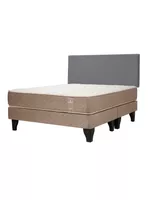 Cama Europea Bamboo 2 Plazas Base Dividida + Respaldo