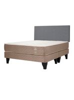 Cama Europea Bamboo 2 Plazas Base Normal + Respaldo