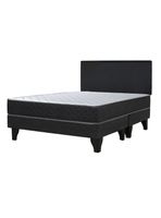 Cama Europea Cadiz 2 Plazas Base Dividida + Respaldo Nuit