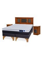 Cama Europea Nexus King + Set de Muebles Lorraine