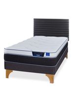 Cama Europea Nexus 1.5 Plazas Box + Respaldo Modern
