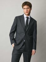 Traje Recto Slim Fit Lana Textura