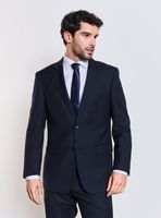 Traje Recto 100% Lana Fantasía Super Regular Fit